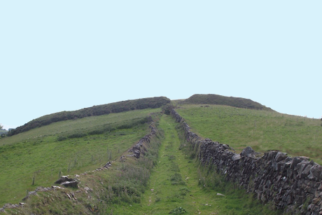The Countisbury rampart from the east: a Viking-eye view - if this was arx Cynuit